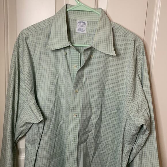 Brooks Brothers mint green button down 17 6/7 - Picture 3 of 7